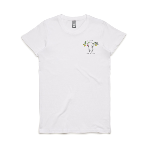 Womens Endo Supporter Tee - V2 (White) Thumbnail