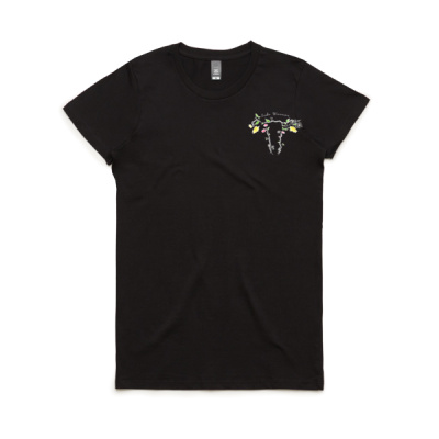 Womens Endo Warrior Tee - V2 (Black) Thumbnail
