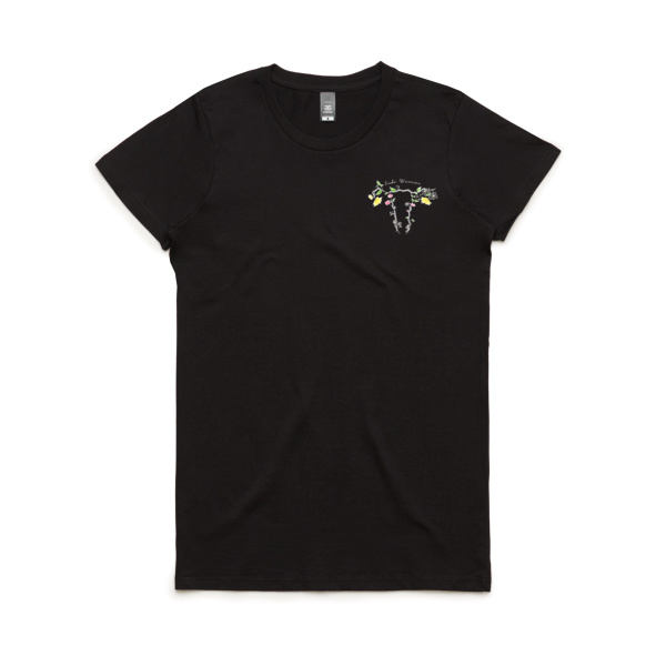 Womens Endo Warrior Tee - V2 (Black) Thumbnail
