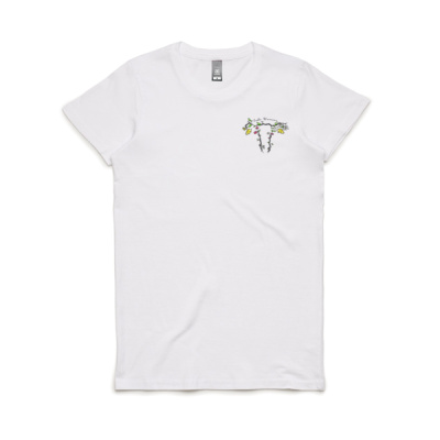 Womens Endo Warrior Tee - V2 (White) 4 Thumbnail